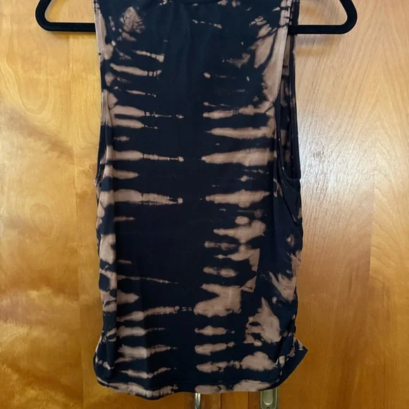 Free People Sleeveless Top - Black and Brown Shayla Tank - Picture 3 of 5